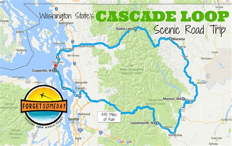 Cascade Mountain Range On World Map