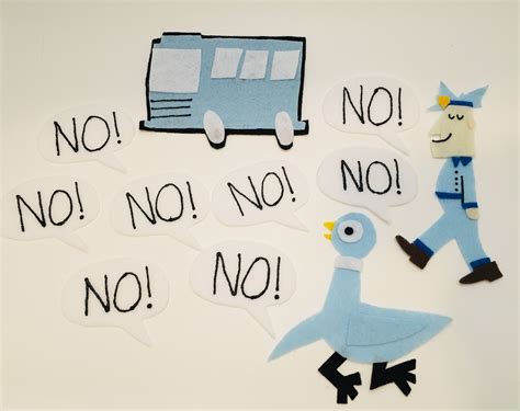 Don't Let the Pigeon Drive the Bus Flannel Board Story - Etsy