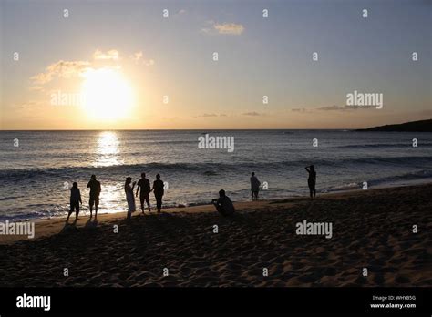 Sun Shining Over Beach Stock Photo - Alamy