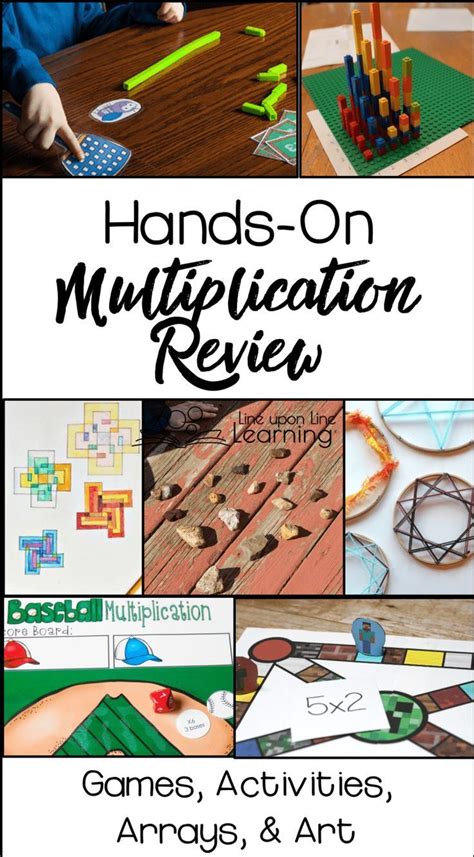 Hands-on multiplication review activities, games, arrays, and art will help kids love math ...