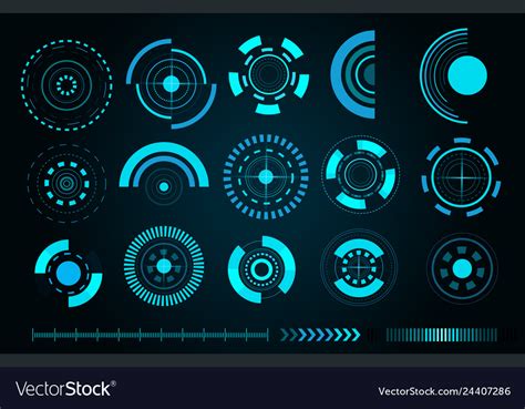 Sci fi futuristic user interface Royalty Free Vector Image