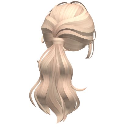 Wavy Layered Ponytail Hair in Blonde | Roblox Item - Rolimon's