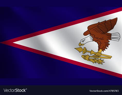 American samoa flag Royalty Free Vector Image - VectorStock