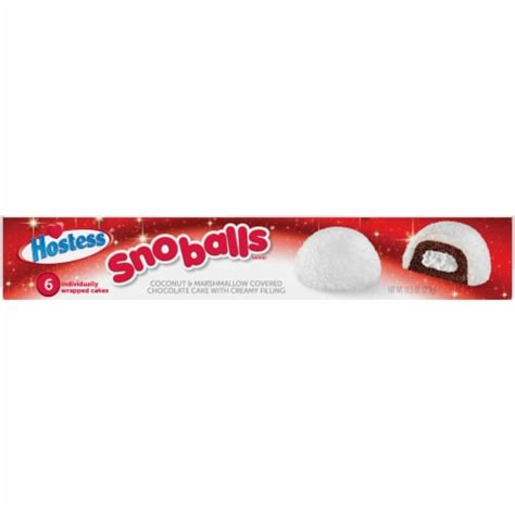 Hostess Limited Edition Holiday Sno Balls, 6 ct - King Soopers