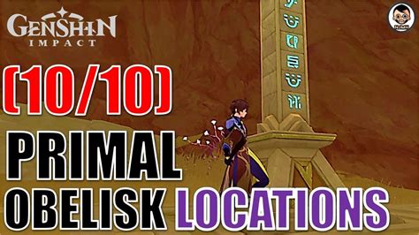 [Easy Guide] All Primal Obelisk Locations | Genshin Impact - YouTube