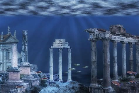 The Myth of Santorini and Atlantis | Lost city of atlantis, Sunken city ...