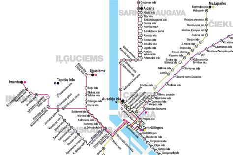 Riga Tram Map