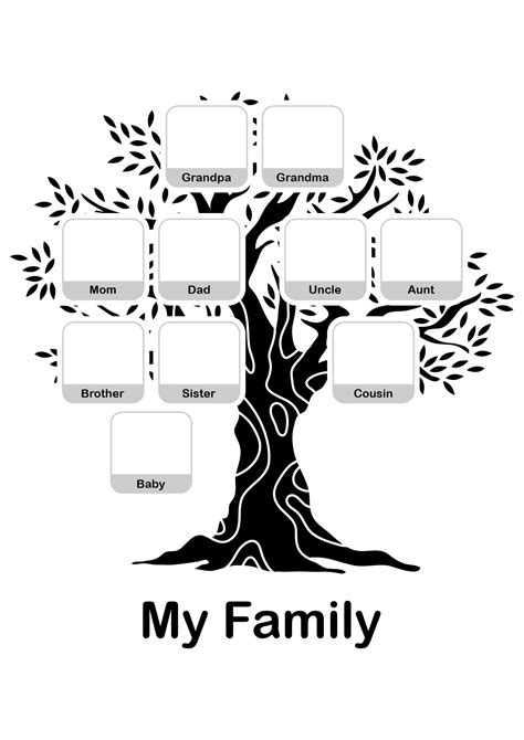 Family Tree Worksheet - 10 Free PDF Printables | Printablee