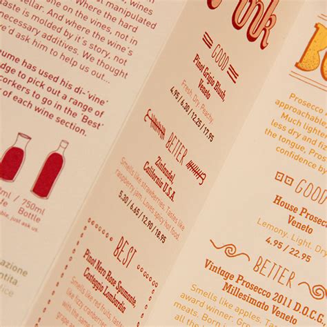 Zizzi Wine Menu on Behance