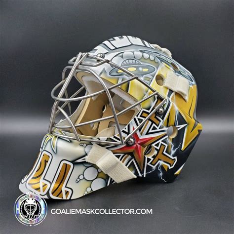 Adin Hill Goalie Mask Unsigned V3 2023 Las Vegas Tribute – Goalie Mask ...