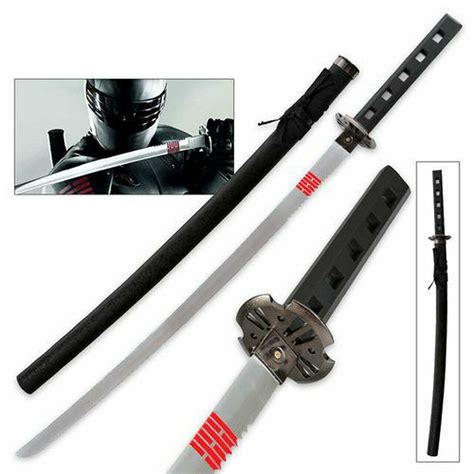 G.I. Joe Rise of Cobra Full Tang Snake Eyes Samurai Katana Ninja Sword Replica | eBay