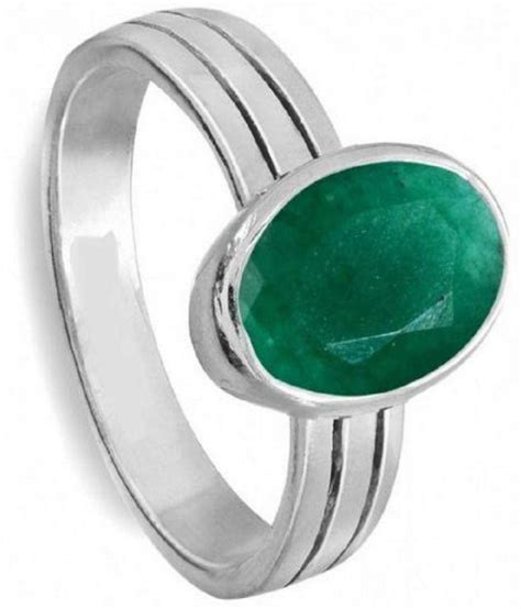 PANNA Ring Emerald Stone Ring: Buy PANNA Ring Emerald Stone Ring Online ...