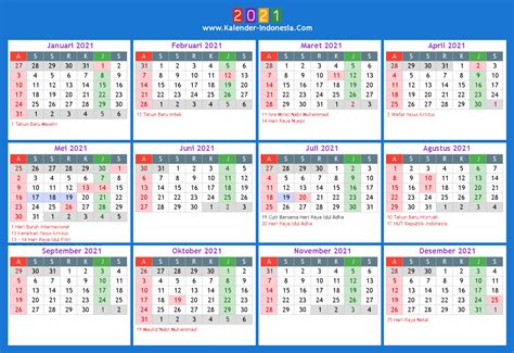 Kalender Indonesia Online: 2021