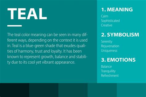 10 Meanings of Color Teal: Symbolizes Calmness and Relaxation ...