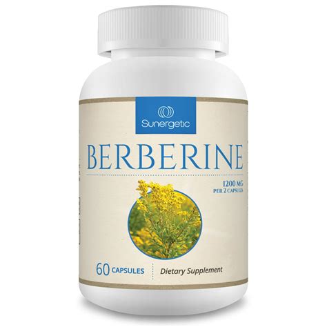 Premium Berberine Supplement -1,200 mg of Berberine Per Serving – Non-GMO Berberine HCI ...