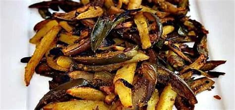 How to make Potato Brinjal Stir Fry Recipe