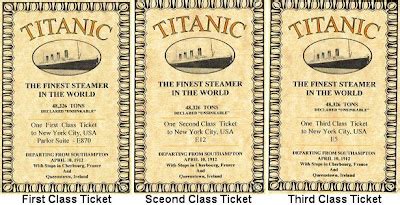 Titanic Ship Tickets