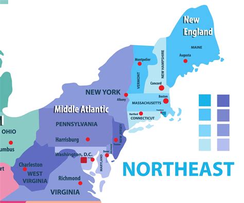 Northeastern Usa Map