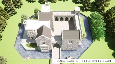 The Duncan Castle. A Magnificently Stunning House Plan by Tyree House Plans.