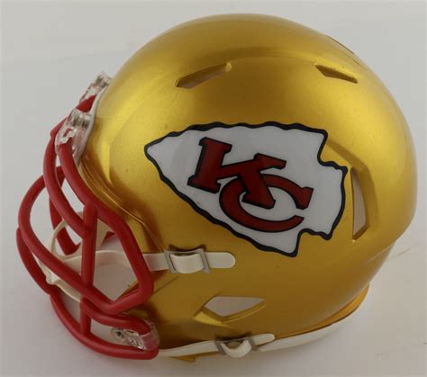 Patrick Mahomes Signed Chiefs Flash Alternate Speed Mini Helmet ...