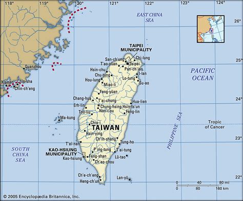 Map of Taiwan and geographical facts, Where Taiwan is on the world map ...