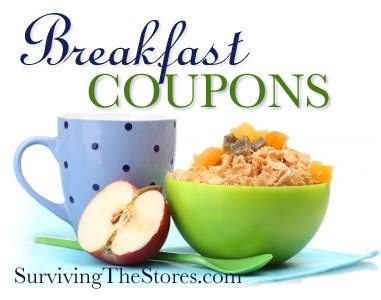 Breakfast Coupons | Coupons, Breakfast, Healthy living