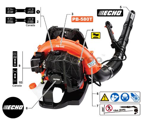 Echo PB-580T - Echo Backpack Blower Parts (SN: P44112001001 ...