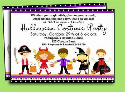 Costume Party Invitation Templates Free