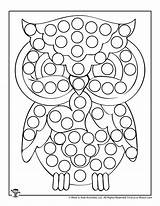 Owl Do A Dot Printable Coloring Page For Kids Woo Jr Activities  sketch template