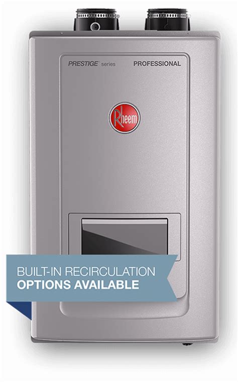 Get Continuous Hot Water with Rheem Tankless Water Heaters - Rheem - Rheem Manufacturing Company