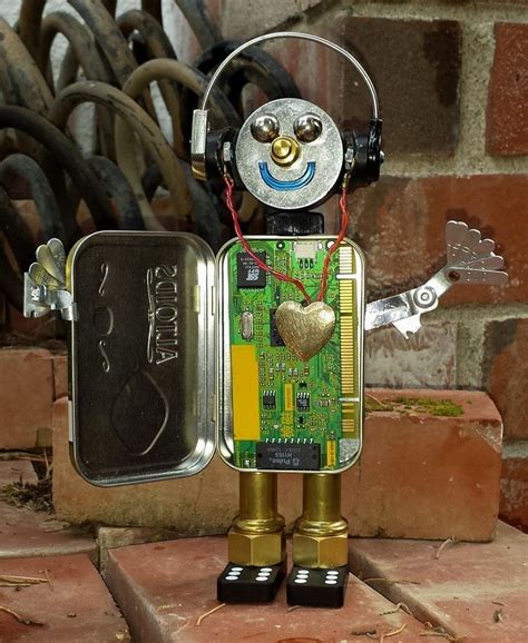 Pin by Heather Eagan Roesch on Robots in 2023 | Science fiction art retro, Robot art, Recycled art