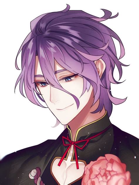 [ Touken Ranbu - Kasen Kanesada ] | Anime purple hair, Touken ranbu, Anime guys