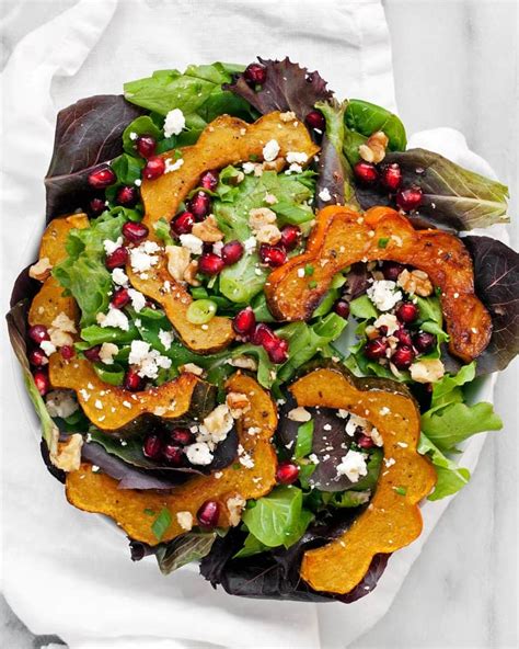 Acorn Squash Salad with Pomegranate & Walnuts | Last Ingredient