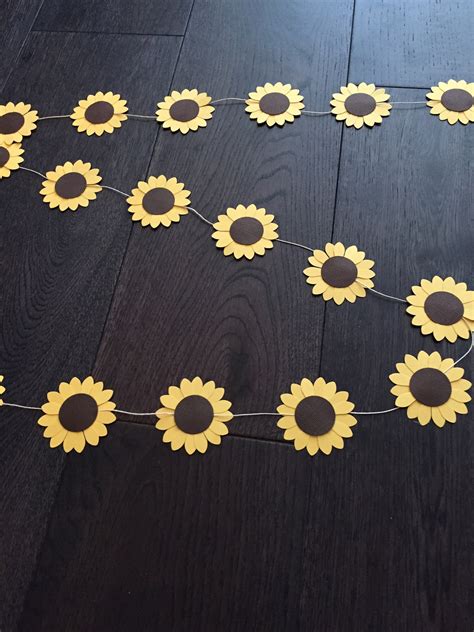 Handmade Paper Sunflower Garland Party Decoration | Etsy