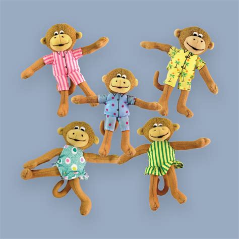 Five Little Monkeys Finger Puppets & Book – MerryMakers, Inc.