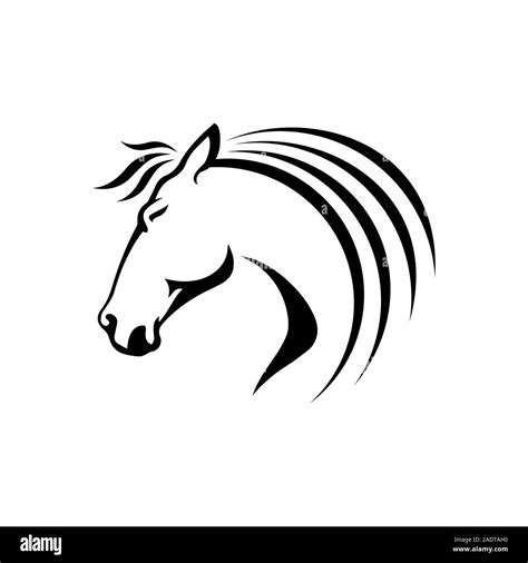 Black horse logo hi-res stock photography and images - Alamy