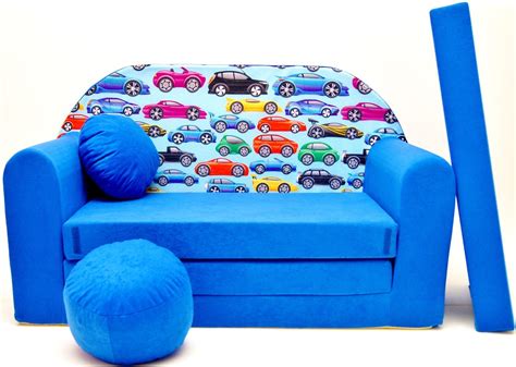 Childrens sofa bed type W, Fold Out Sofa Foam Bed for children + free ...