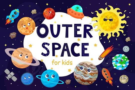 Outer Space for kids | Pre-Designed Photoshop Graphics ~ Creative Market