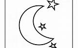 Moon And Stars Coloring Pages Printable Sketch Page sketch template