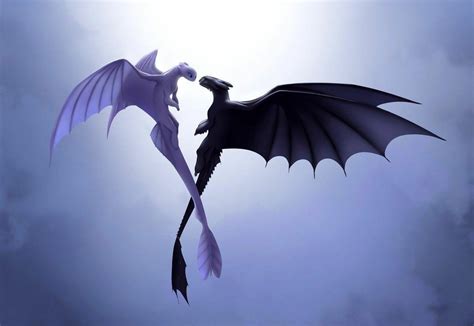 Toothless and Light Fury Wallpapers - Top Free Toothless and Light Fury Backgrounds ...