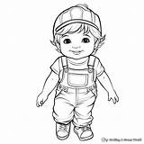 Overalls Coloring Pages  Free & Printable sketch template
