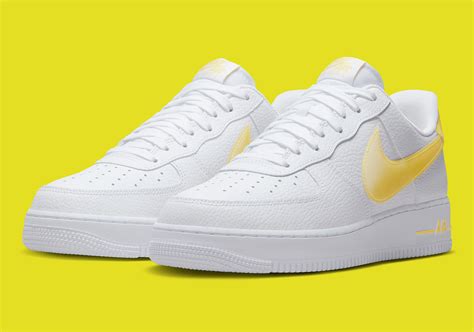 Nike Air Force 1 Low Jumbo Swoosh Yellow DV3505-101 | SneakerNews.com