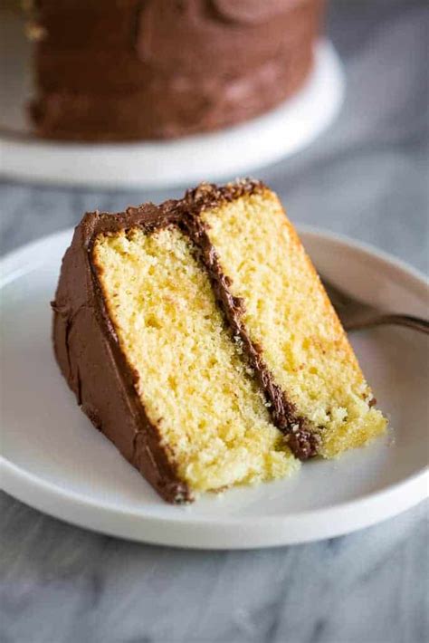 Yellow Cake with Chocolate Frosting | - Tastes Better From Scratch