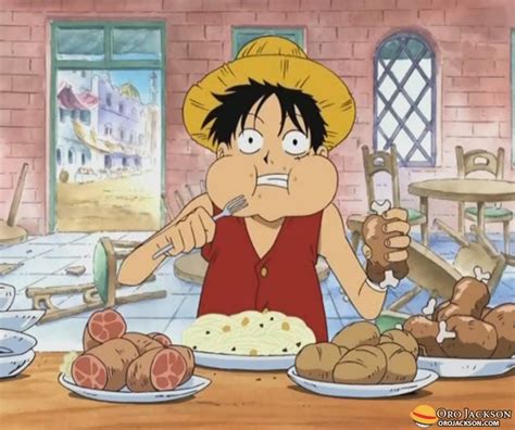 Sometimes watching Luffy eat makes me want to eat some tasty food ...