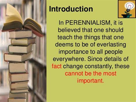 Perennialism