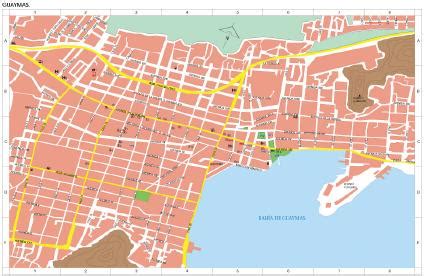 Mapa Guaymas, Sonora, Mexico