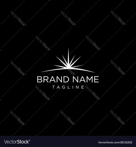 Dark light logo icon design stock Royalty Free Vector Image