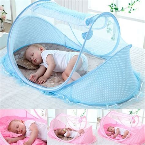 0-3 Years Portable Foldable Baby Netting Newborn Sleep Bed Travel Baby Mosquito Nets (size: 110* ...