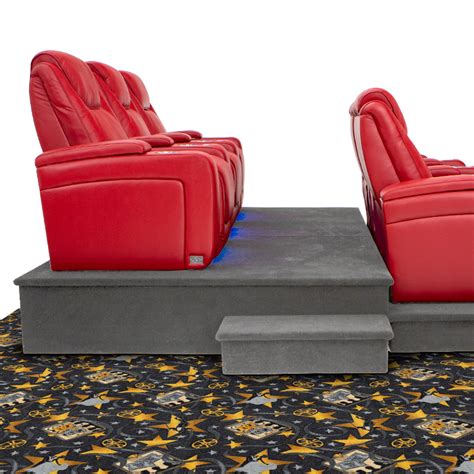 SoundRight 14” Gray Home Theater Riser Platform | 4Seating