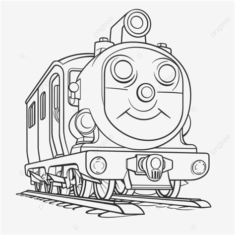 Thomas Train Clip Art Black And White